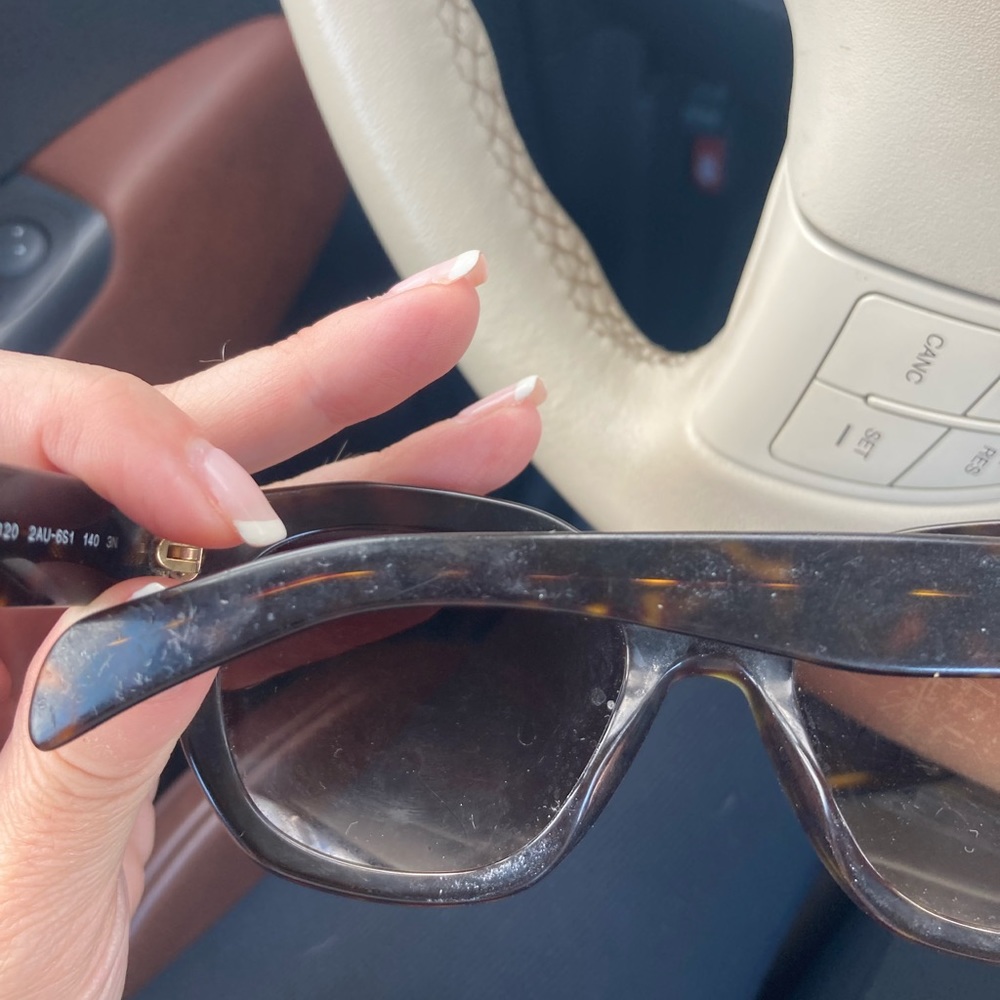 Prada Tortoise Shell Sunglasses Round - image 2